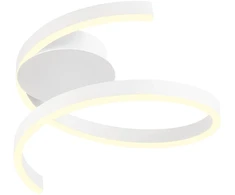 Lubinis šviestuvas 27W LED paviršinis šviestuvas SCROLL, baltas, 3000/4000/6000K, dimeriuojamas, 01-4007