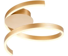 Lubinis šviestuvas 27W LED paviršinis šviestuvas SCROLL, matinės bronzos sp., 3000/4000/6000K, dimeriuojamas, 01-4008