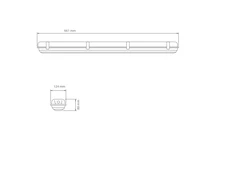 27W LED šviestuvas WARS 2x60 SA-6W 2H AT 4000K