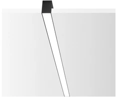 Pakabinamas šviestuvas Ideal Lux 27W linear system FLUO, 3000K, juodas