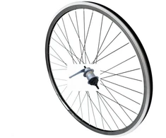 28'' galinis ratas Nexus 3 pavarų su stabdymo stebule, juodas/sidabrinis