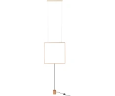 28W LED grindinis/pakabinamas šviestuvas SLICK, matinės aukso sp., 3000K, 01-2133