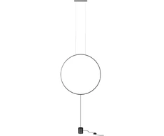 28W LED grindinis/pakabinamas šviestuvas SLICK, matinės juodos sp., 3000K, 01-2199