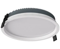 28W LED įleidžiamas šviestuvas XEVO ROUND, matinės baltos sp., 3000/4000/6000K