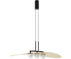 28W LED pakabinamas šviestuvas CODY, juodos/baltos/aukso sp., 3000K, 01-3290