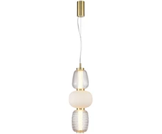 Italux 28W LED pakabinamas šviestuvas ERIS, aukso sp., 3000K