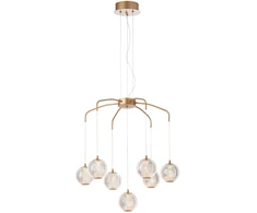 28W LED pakabinamas šviestuvas GIANET, matinės aukso sp., 3000K