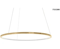 28W LED pakabinamas šviestuvas RING SLIM 80, aukso sp., 3000K, su nuotolinio valdymo pulteliu, dimeriuojamas