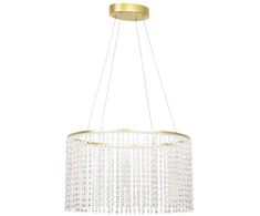 28W LED pakabinamas šviestuvas SOL, skaidrus/aukso sp., 3000K, 4306200