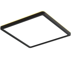 Italux 28W LED paviršinė panelė ALERIA, juoda, 2800/4000/6000K