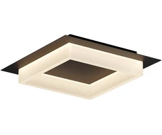 Lubinis šviestuvas 28W LED paviršinis šviestuvas PERIMETRO, juodas, 3000/4000/6500K