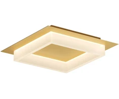 Lubinis šviestuvas 28W LED paviršinis šviestuvas PERIMETRO, matinės aukso sp., 3000/4000/6500K