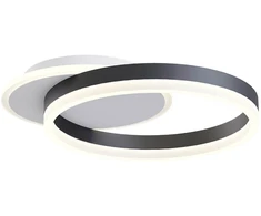 Lubinis šviestuvas 28W LED paviršinis šviestuvas TARA, juodos/baltos sp., 3000/4000/6000K