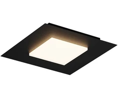 Lubinis šviestuvas 28W LED paviršinis šviestuvas TATAMI, juodas, 3000/4000/6500K