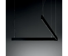 Pakabinamas šviestuvas 29W LED pakabinamas linijinis šviestuvas STEEL, juodas, 3000K, dimeriuojamas, šviestuvai gali būti jungiami į liniją, 367590