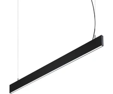 Pakabinamas šviestuvas 29W LED pakabinamas linijinis šviestuvas STEEL, juodas, 4000K, dimeriuojamas, šviestuvai gali būti jungiami į liniją, 369020