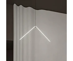 29W LED pakabinamas šviestuvas ARRANGEMENTS BROKEN LINE, juodas, 2700K, dimeriuojamas