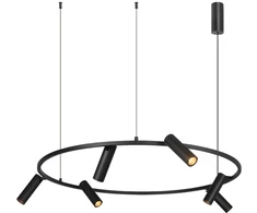 29W LED pakabinamas šviestuvas, juodas, 3000K, dimeriuojamas, 2635