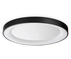 Lubinis šviestuvas Ideal Lux 29W LED paviršinis šviestuvas PLANET, juodas, 3000K, 312361
