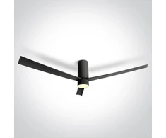 Lubinis šviestuvas 29W ventiliatorius su dimeriuojamu 15W LED šviestuvu, juodas, 3000/4000/5500K, 6322C/B/V