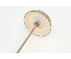 2W LED įkraunamas stalo šviestuvas, pilkas, 2700K, dimeriuojamas, IP44, E487