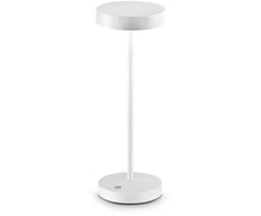 Ideal Lux 2W LED įkraunamas stalo šviestuvas TOFFEE, baltas, 3000K, IP54, 311715