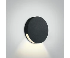 2W LED įleidžiamas sieninis lauko šviestuvas, juodas, 3000K, 68074/B/W
