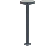 2W LED įsmeigiamas lauko šviestuvas, tamsiai pilkas, 3000K, IP54, su saulės baterija ir judesio davikliu, E449