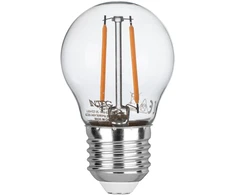 2W LED lemputė, skaidri, E27, 4000K