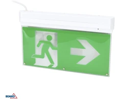 2W LED paviršinis evakuacinis šviestuvas MALER, baltas, 6000K, 3h veikimas autonominiu režimu