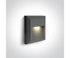 2W LED sieninis šviestuvas, antracito sp., 2700/3300/4000K, IP65, 67388B/AN/V