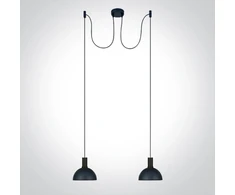 2x10W pakabinamas šviestuvas, juodas, E27, 63140B/B