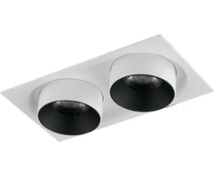 2x15W LED įleidžiamas šviestuvas OUTSIDER, baltas, 4000K