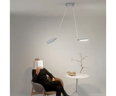 2x18W LED lubinis šviestuvas BOOK, pilkas