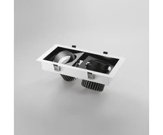 2x30W LED įleidžiamas šviestuvas APOLLO, juodas, 3000K