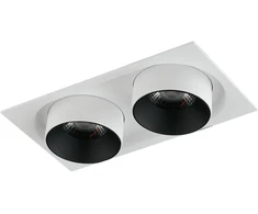 2x30W LED įleidžiamas šviestuvas OUTSIDER, baltas, 4000K