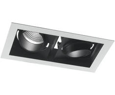 2x45W LED įleidžiamas šviestuvas APOLLO, juodas, 4000K