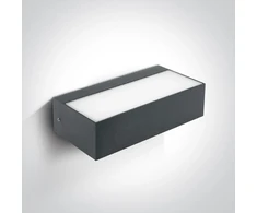 2x4,5W LED sieninis šviestuvas, antracito sp., 3000K, 67362C/AN/W