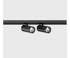 2x5W LED šviestuvas TUB S A X2 į magnetinę sistemą MINI_LINE 42, juodas, 3000K, dimeriuojamas