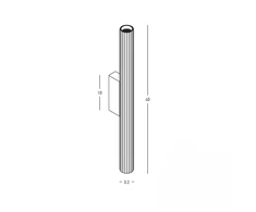 2x6W LED sieninis šviestuvas, baltas, 3000K, 25217