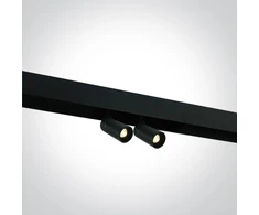 2x6W LED šviestuvas į magnetines sistemas MINI/MIDI/MAXI/P&amp;P, juodas, 3000/4000K, 48V, 38°, DALI, 42108AL/B/V