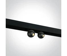 2x7W akcentinis šviestuvas į magnetines sistemas, juodas, 3000K, 42134A/B/W