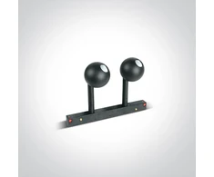 2x7W akcentinis šviestuvas į magnetines sistemas, juodas, 3000K, 42134A/B/W