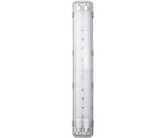 2x7W LED linijinis šviestuvas SUBMARINE T8, 2xG13, pilkas, 651mm, 4000K, IP65