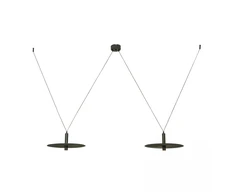 2x7W LED pakabinamas šviestuvas, juodas, 3000K, 23227