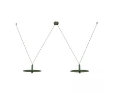 2x7W LED pakabinamas šviestuvas, žalias, 3000K, 23228