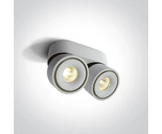 2x8W LED lubinis šviestuvas, baltas, 3000/3500/4000K, 12208LA/W/V