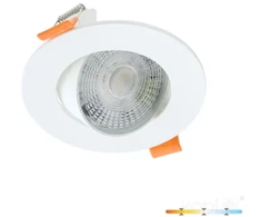 3/5/7W LED įleidžiamas pakreipiamas šviestuvas BRINO, baltas, 3000/4000/6500K