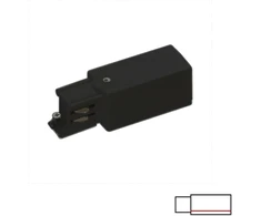 3 fazių bėgelių dešinysis sujungimas, juodas, 6CON411601DN