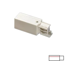 3 fazių bėgelių kairysis sujungimas, baltas, 6CON411601IB